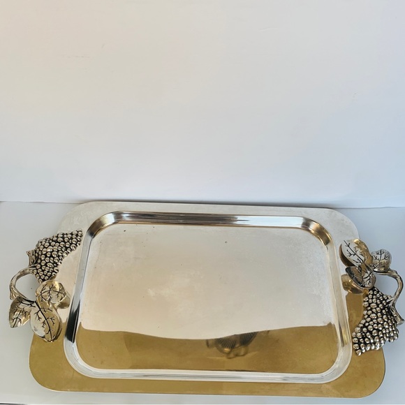 Godinger Dining Vintage Godinger Silver Plated Serving Tray Poshmark